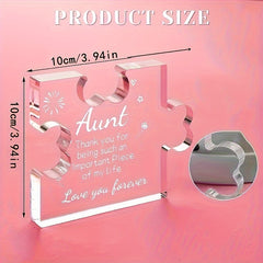 Acrylic Puzzle Plaque Desk Decor Funny Birthday Christmas Gift
