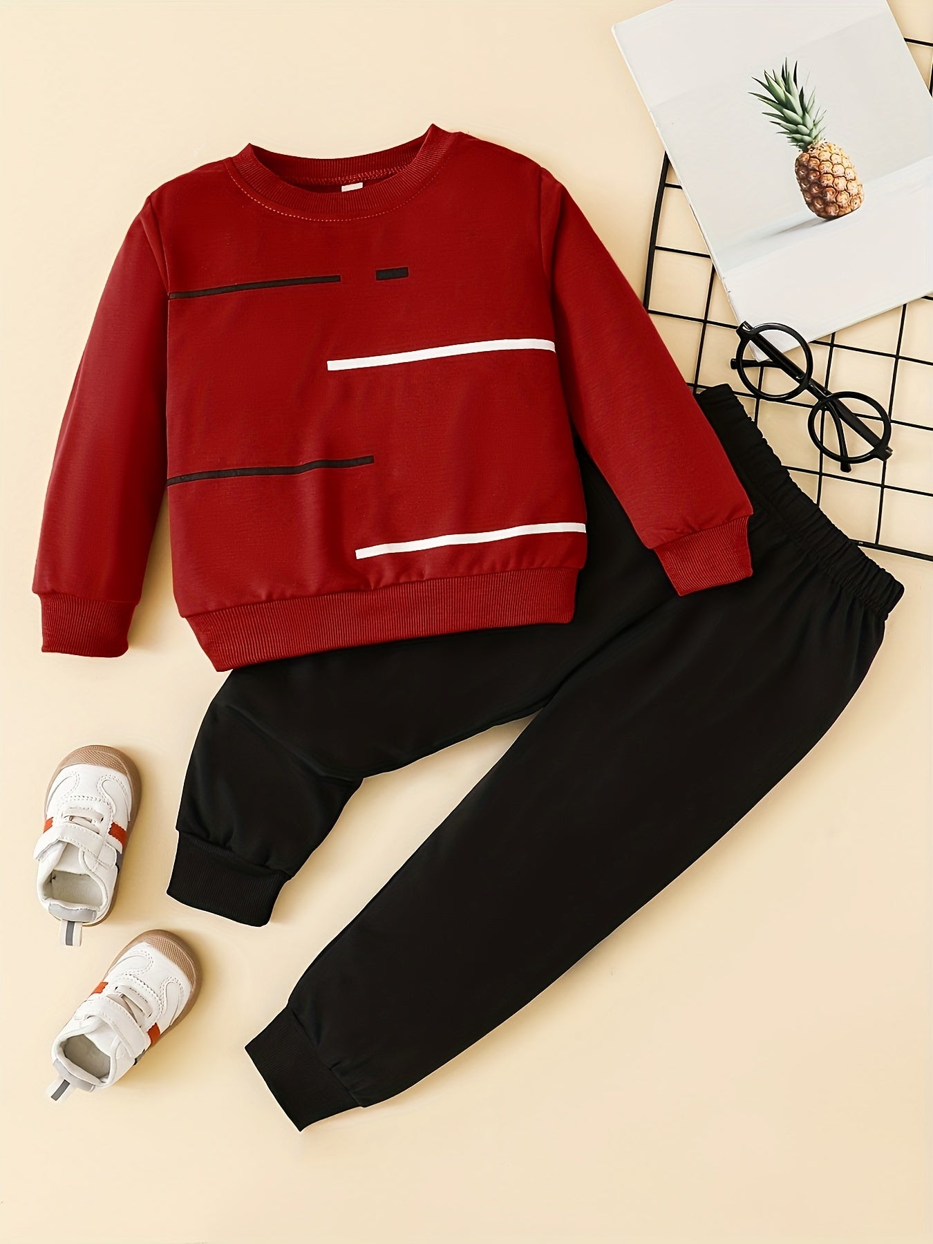 Boys Sports Sweatshirt & Sweatpants Set