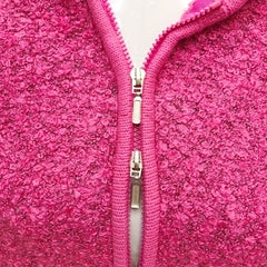 Vintage Flower Embroidery Shawl Zipper Hoodie Warm Cape