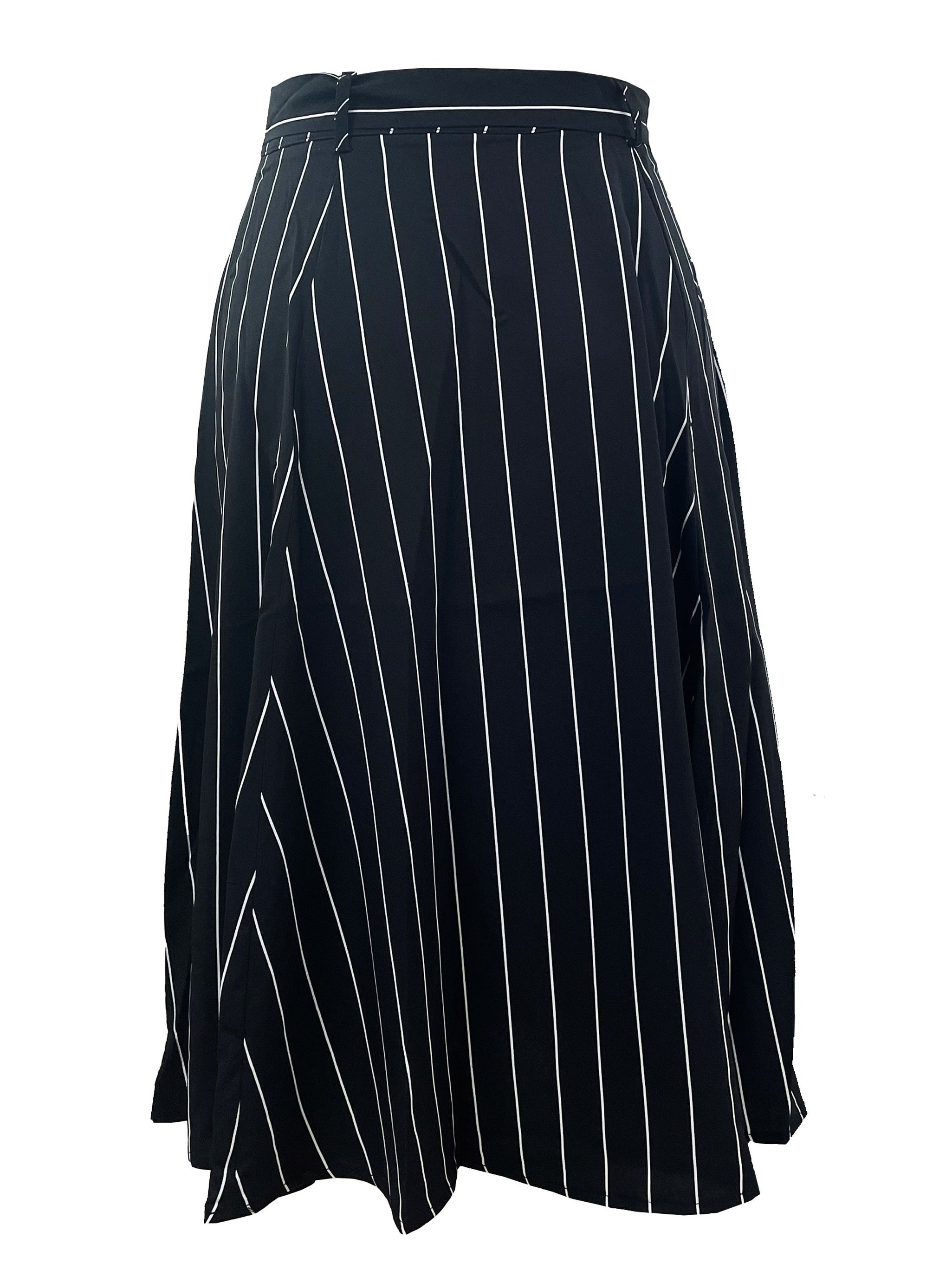 Striped Tie Front Skirt for Spring & Summer Women's Clothing