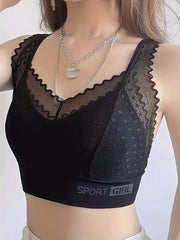 Wireless Lace Bra Full Coverage Lingerie