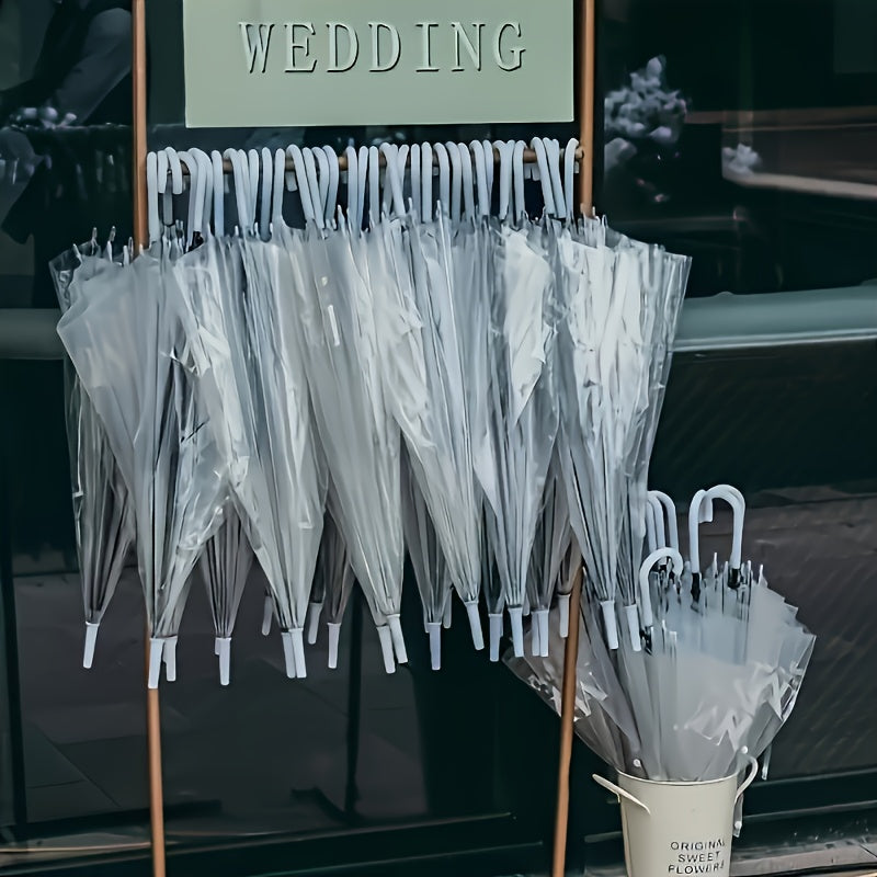 25pcs Bride and Groom Umbrellas Wedding Accessories Bridal Decor Sunshade Cover