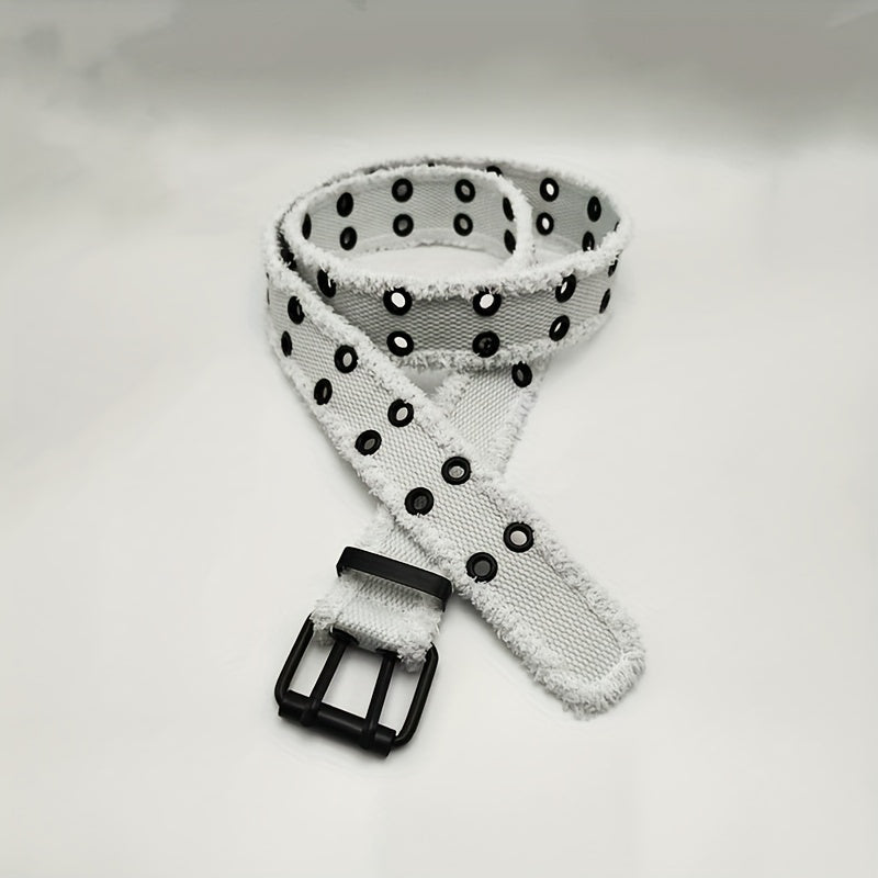 Double Hole Sports Belt Pin Buckle Heavy Duty Belt