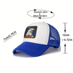 Eagle Embroidery Patch Baseball Cap Unisex Mesh Trucker Hat