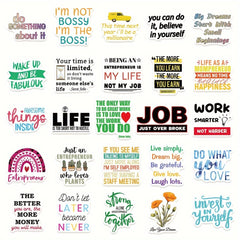 50pcs Entrepreneur Quotes Phone Case Stickers Waterproof Decor