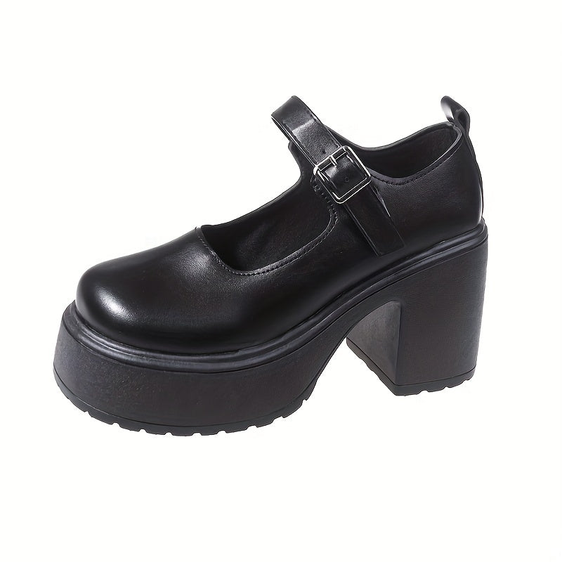 Women's Platform High Heel Mary Jane Pumps