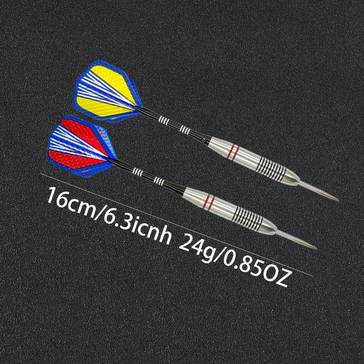 3pcs 24g Steel Tip Darts for Dartboard - Professional Grade