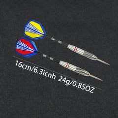 3pcs 24g Steel Tip Darts for Dartboard - Professional Grade