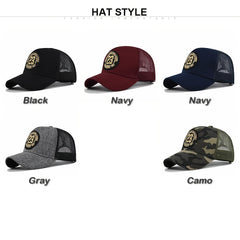 Retro Style Mesh Baseball Cap for Men and Women