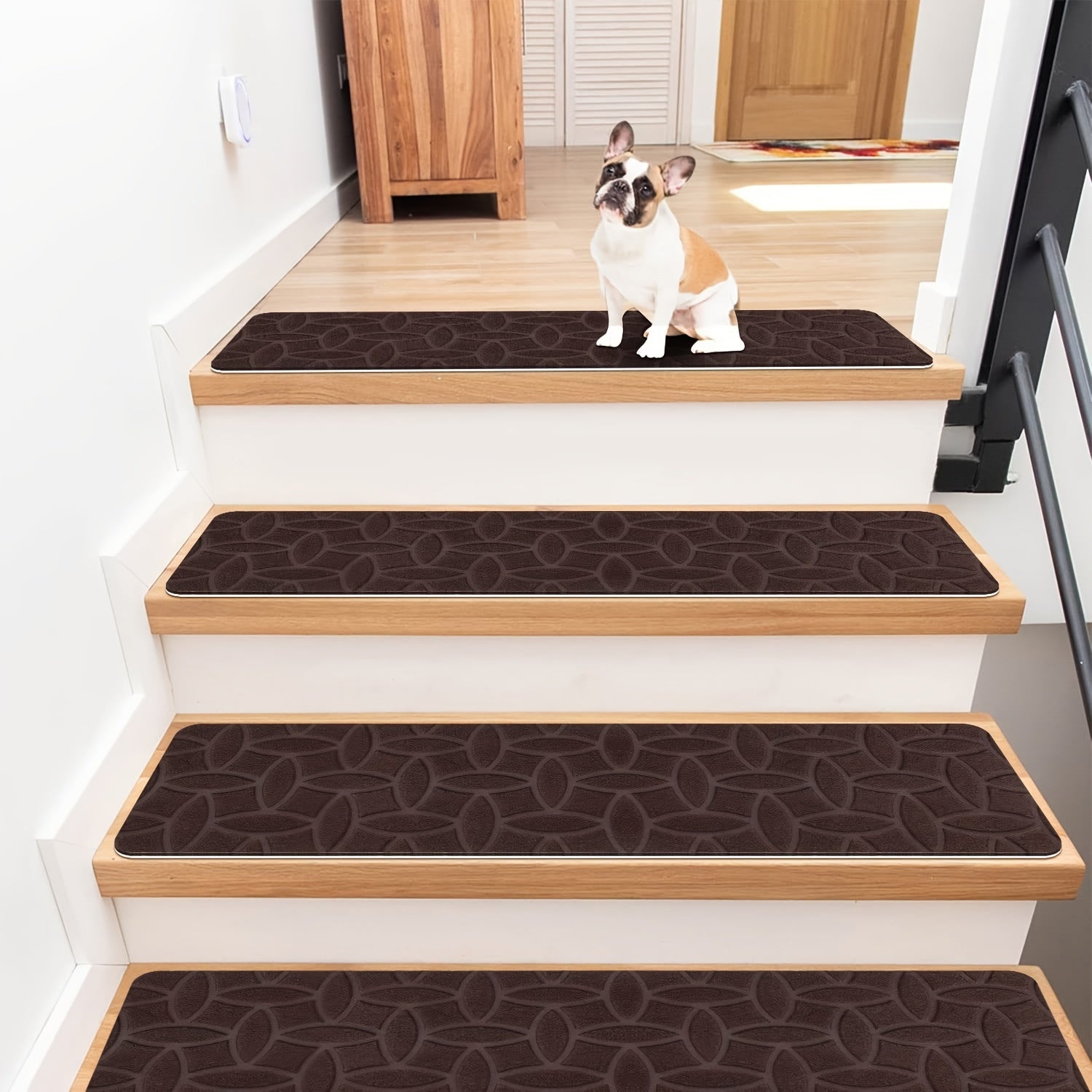 7pcs Indoor Non Slip Stair Carpet Treads 20 X 76