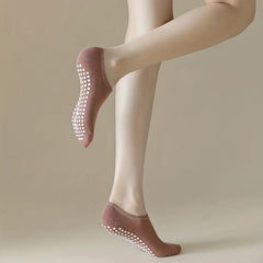 Breathable Non Slip Yoga Socks with Grippers for Pilates Ballet Barre Workouts