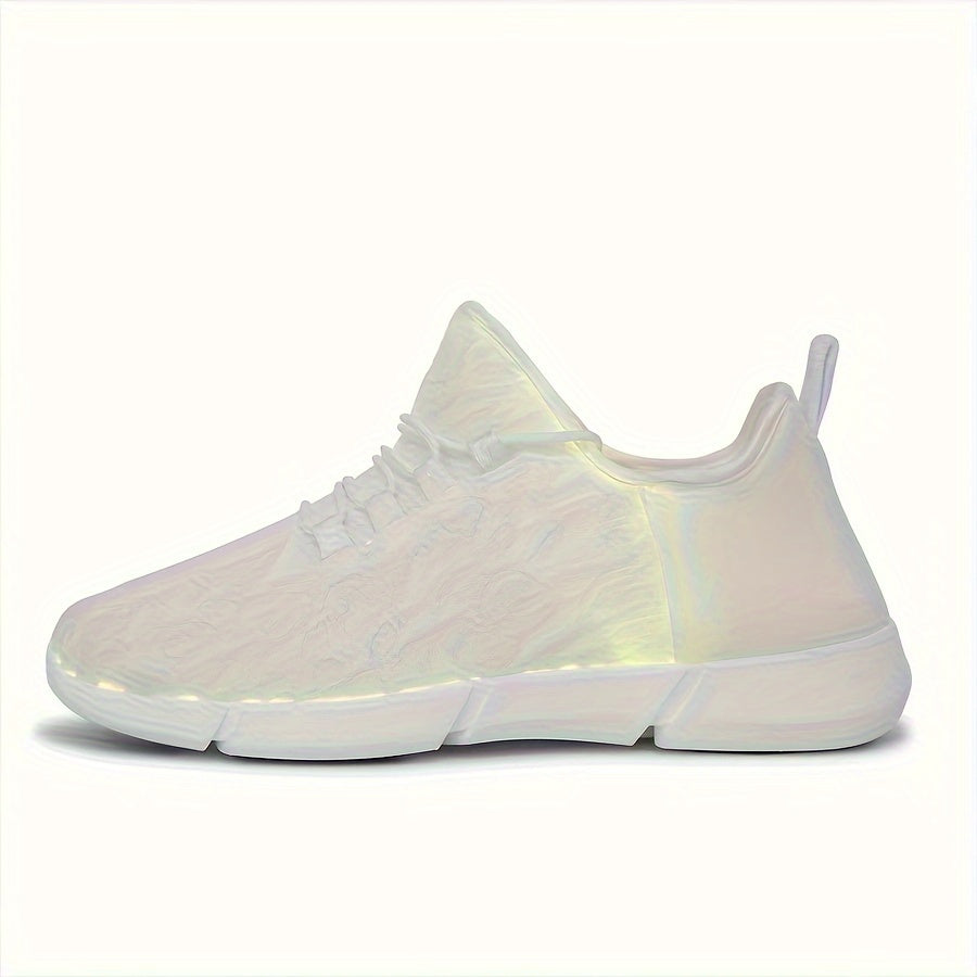 Fiber Optic Light Shoes Women Casual LED Flashing Shoes