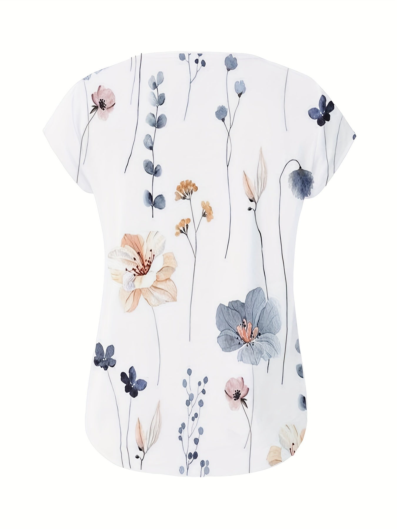 Floral Print V Neck Tank Top for Women
