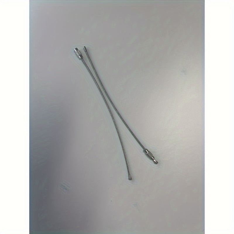 5pcs Stainless Steel Wire Keychain Cable Key Holder Keyring