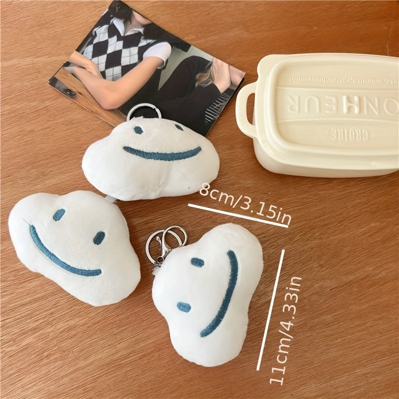 Cloud Plush Pendant Soft Sponge Cartoon Keychain Bag Ornament