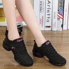 Arch Support Non Slip Dance Shoes Mesh Breathable Comfortable Flying Woven Shoes