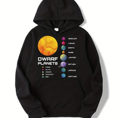 Universe Planets Print Boys Sweatshirt Long Sleeve Crew Neck Tops Kids Clothing