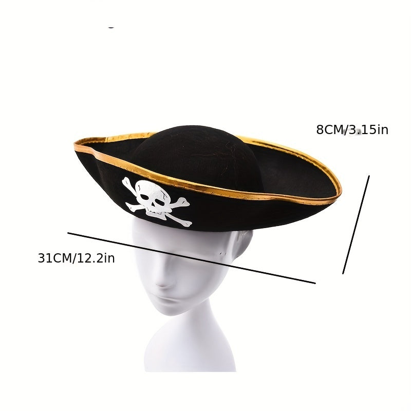 Pirate Captain Hat Halloween Cosplay Props Party Supplies