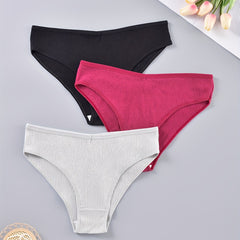 3 Pack Seamless Soft Comfort Plus Size Panties Set