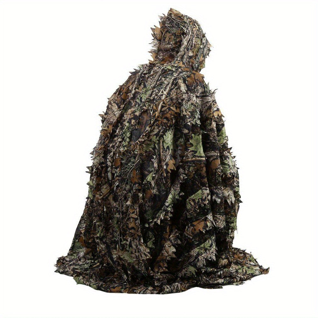 3D Camouflage Cape Cloak Jungle for Outdoor Christmas Halloween Costume