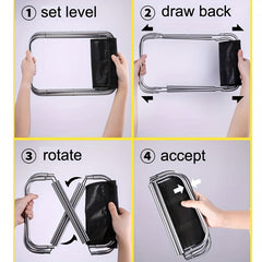 Portable Folding Outdoor Stool Aluminum Fishing Stool Traveling Camping