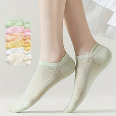 6 Pairs Low Cut Ankle Socks Women's Stockings
