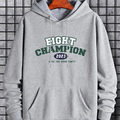 Men's Print Hoodie Casual Breathable Hooded Sweatshirt