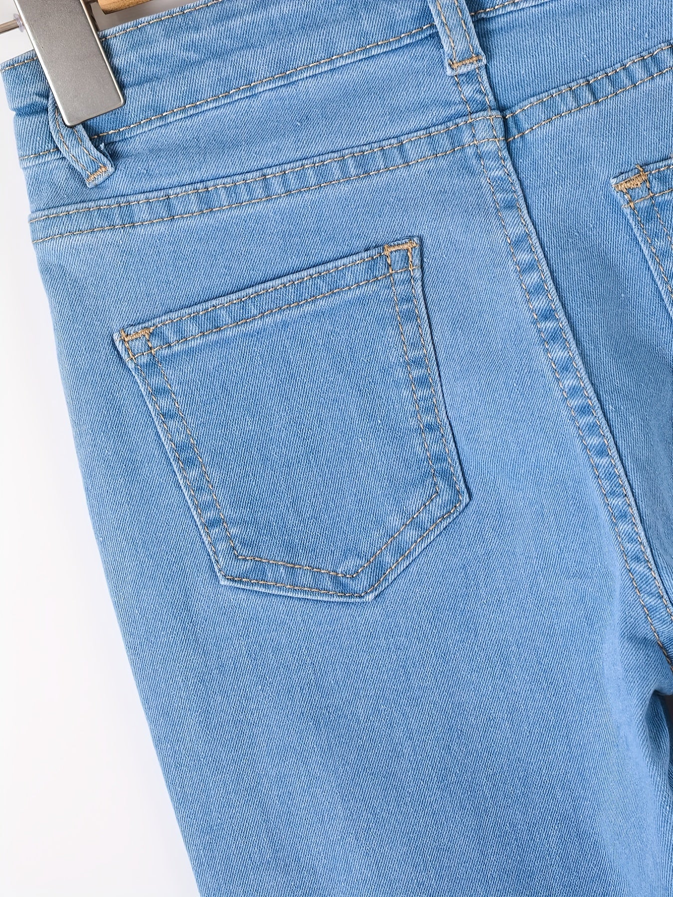 Teen Girls' Basic Skinny Jeans Casual Denim Pants Kids Outfit