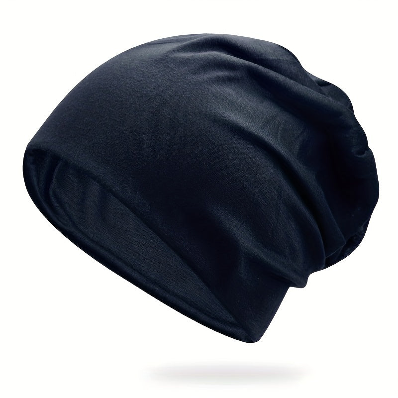 Soft Elastic Skull Cap Thin Breathable Slouchy Baggy Hats Unisex