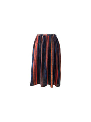 Women's Plus Size Colorblock Striped Maxi Skirt