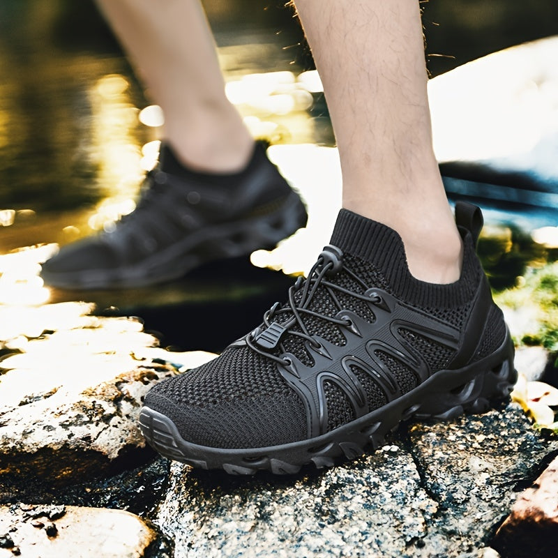 Women's Outdoor Hiking Sneakers Lace Up Flat Sports Shoes