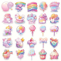 50pcs Fresh Candy Small Item Series Stickers for Phone Laptop Helmet Skateboard