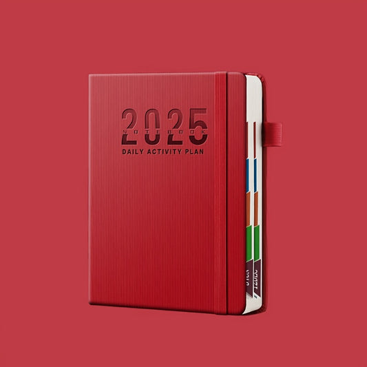 Ultimate Daily Planner 365 Academic Notebook Red Green