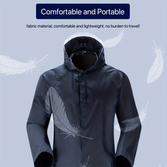 Adult Reflective Poncho Raincoat Full Body Rainproof Outdoor Windbreaker