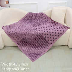 Silk Polka Dot Print Square Scarf Bandana