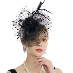 Feather Ruffle Holder Horse Party Banquet Headwear