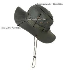 Men's Solid Outdoor Fisherman Hat