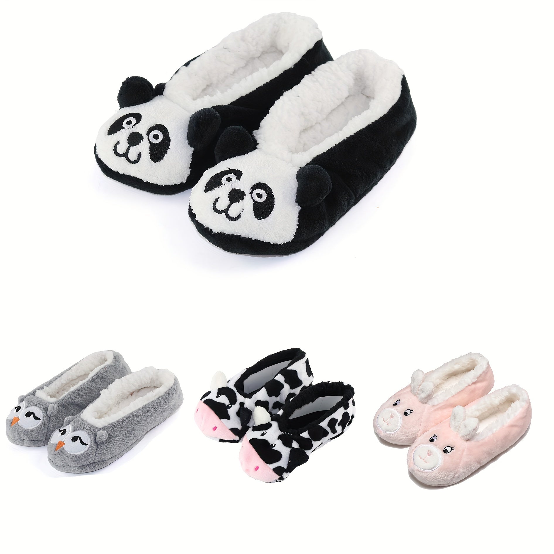 Cartoon Animal Fuzzy Socks & Warm Floor Socks Women's Stockings