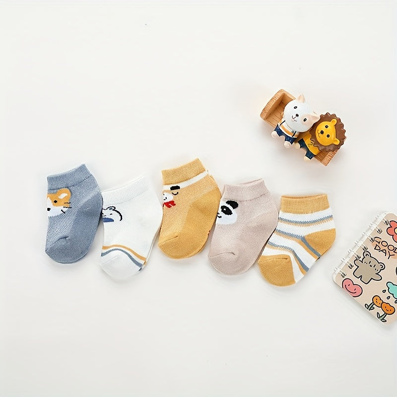 5 Pairs Mesh Thin Sock Shoes for Baby Girls Kids