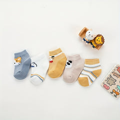 5 Pairs Mesh Thin Sock Shoes for Baby Girls Kids