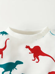 Boy's Dinosaur Outfit 2pcs Set for Spring Fall