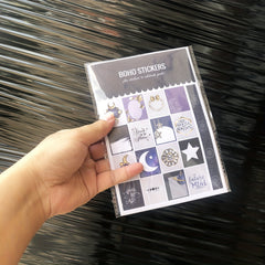 9 Sheets Paper Stickers For Bullet Journals Planner BUJO