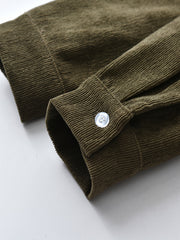 Boys Long Sleeve Solid Button Blouse