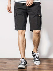 Men's Lightweight Cargo Shorts with Drawstring Waist