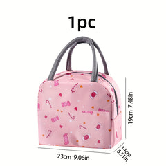 Durable Oxford Cloth Lunch Bag with Aluminum Foil Liner