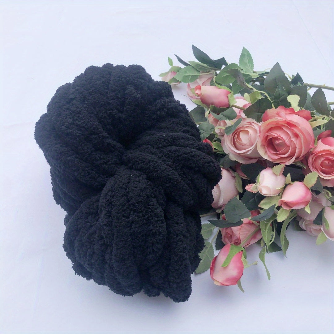 Hand Woven Thick Chenille Yarn Blanket Soft Washable DIY Arm Knit Blanket