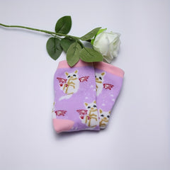 Cartoon Cat Print Socks Women's Stockings & Hosiery