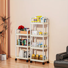 3 Tier Utility Cart Rolling Organization Cart with Handle and Wheels