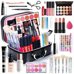 Complete Women's Makeup Set - Eyeshadow Palette Lipstick Concealer Blush