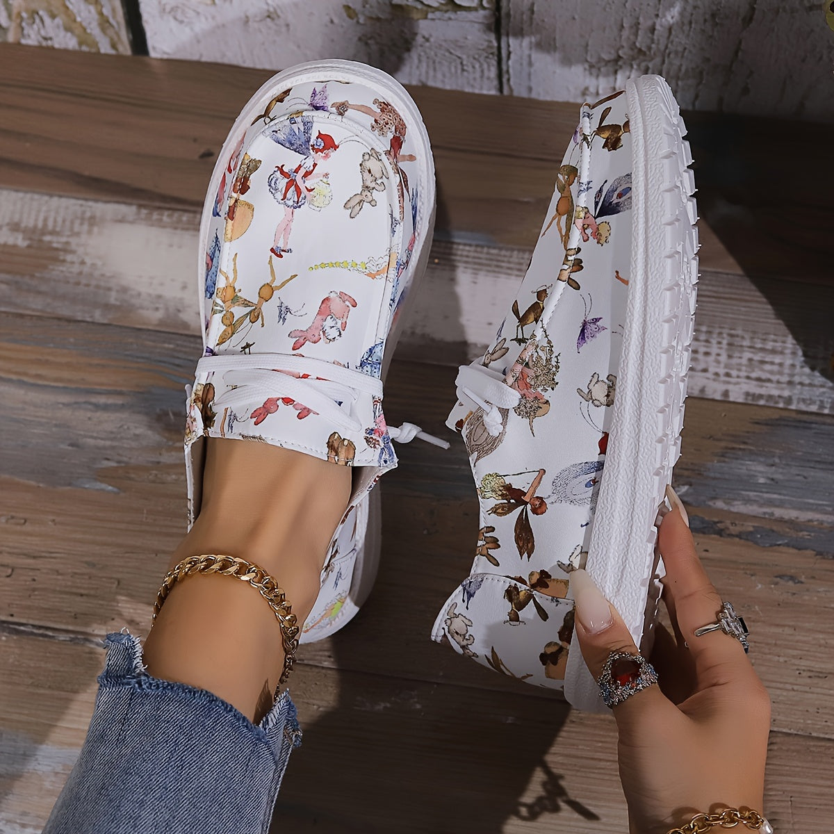 Women's Outdoor Skate Shoes with Fairy & Animal Designs